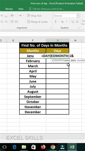Find Day from Date in Excel