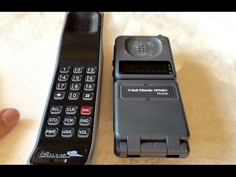The two vintage Motorola cellular phones for which I am nostalgic