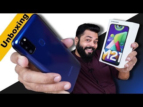 Samsung Galaxy M21 Unboxing & First Impressions ⚡⚡⚡ 6000mAh Battery, 48MP Cameras And More