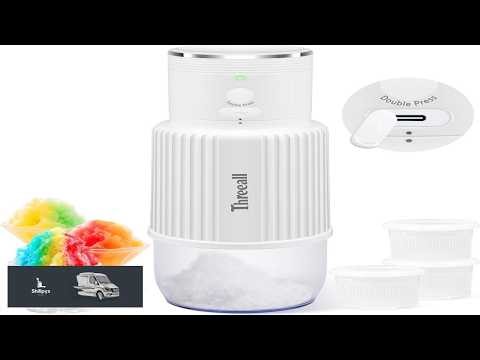 Snow Cone Shaved Ice Machine Portable Cordless Ice Shaver Slushie Machine