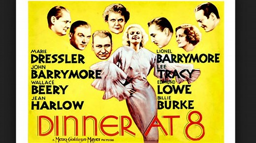 Dinner at Eight (1933) Pre Code~ Jean Harlow, John Barrymore, Lionel Barrymore,Marie Dressler, Wallace Beery , Grant Mitchell, Lee Tracy, Billie Burke, Madge Evans, (Eng)