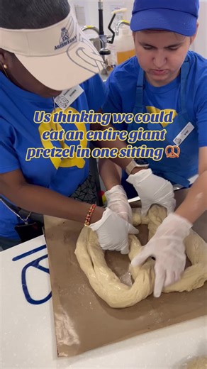 Giant Pretzel Challenge at Auntie Anne’s Opening