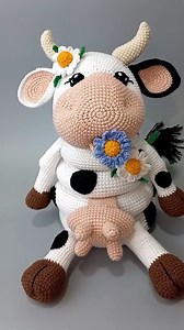 5.1K views · 56 reactions | Crochet cow stacking toy <3 #cowcrochet #cow #cowflower #amigurumi #crochetforbaby #crochetloversworld #amigurumidesign #ganchillocreativo #yarnlovers #Handmade #amigurumi #yarnlove #crochet #cute #diy #handmadeplushies #crocheting #kawaii #yarn #amigurumiaddict #plushies #squishmallows #chunkyyarn #amigurumilove #crochetpattern #amigurumitoy #crochetaddict #crochetlover #amigurumicrochet | Crochet World | Facebook
