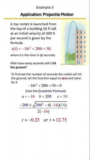 Quadratic Word Problems: Projectile Motion Made Easy! 🚀📈 Example 3