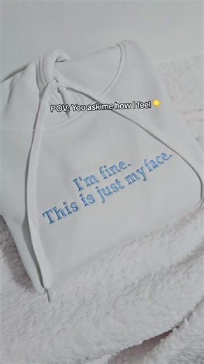This is just my face 😅 You can personalise the hoodie with your own text ✨️ #personalised #custommade #madetoorder #funnyhoodie