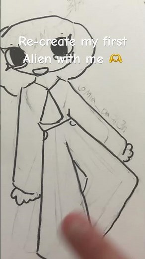 I tried out a new art style 🌸🎀#Art #Alien #Oc