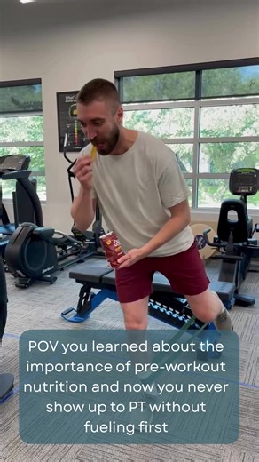 Fuel Up Before PT: Why Nutrition Matters Your PT session is a workout. Whether you're rehabbing an injury, returning to sport, or building strength, your body needs fuel to perform, adapt, and recover. Coming under-fueled can lead to: ➡️Early fatigue ➡️Poor performance ➡️Slower strength gains ➡️Lingering pain Muscles, tendons, and bones rely on energy to tolerate load and make positive changes. Eating before your session—especially carbohydrates—provides quick energy so you can move better, lift