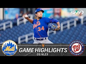Mets vs Nationals Highlights: Kodai Senga K's five in return; David Robertson's strong outing | SNY