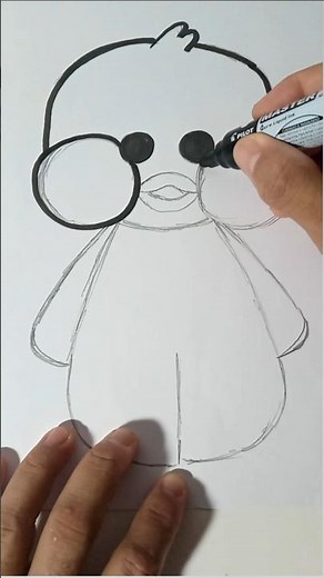 Como desenhar um paper duck #shorts #drawing #desenho #howtodraw #cute#easydrawing