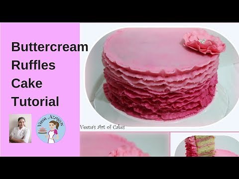 Ombre Buttercream Ruffle Cake - Cake Decorating Tutorial