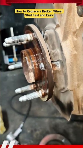 How to Replace a Broken Wheel Stud Fast and Easy #shorts #mechanic