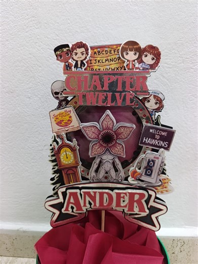 Custom 3D Shaker Cake Topper SVG, Personalized Stranger Things Birthday Cake Decoration, Name & Number Cut File for Cricut Silhouette PDF - Etsy