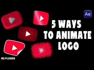 5 Easy Logo Animation Ideas in After Effects (No Plugins) | After Effects Tutorial | Logo Animation