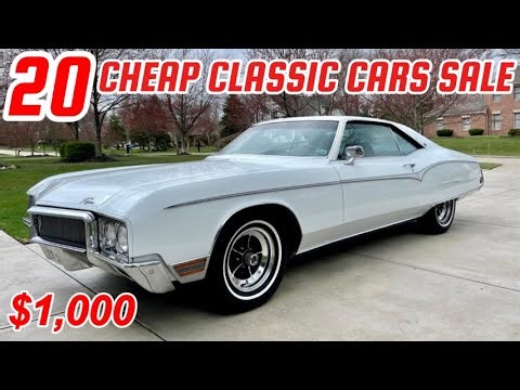 20 Classic Cars ($1,000–$8,500)