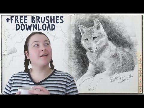 Getting a traditional PENCIL style with grease pencil! Blender tutorial and drawing demo