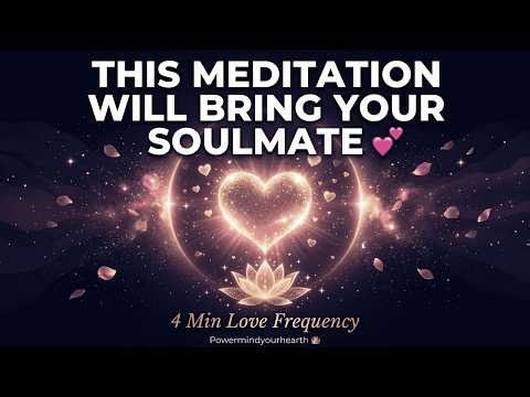This Meditation Will Bring Your Soulmate 💕 4 Min Love Frequency | Watch Tonight