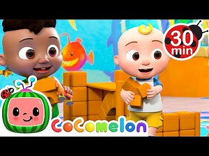 Clean Up the Toy Building Blocks | Cody & JJ! It's Play Time! CoComelon Kids Songs