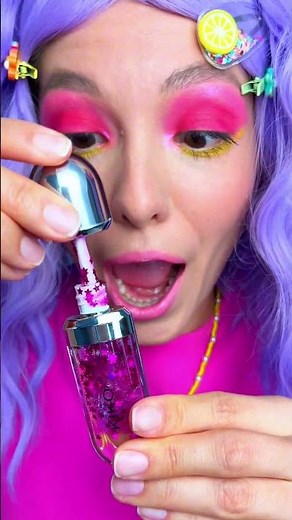 ✨ Create Your Own Sparkling Star Lip Gloss! 🌟 #DIY #BeautyMagic