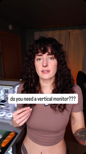 madelyn on Instagram: "Do you have a vertical monitor in your PC setup? - #tech #pcgaming #pcbuild #monitor #desksetup"