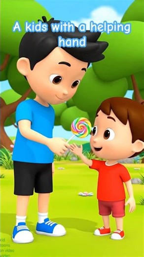 A kid with a helping hand!! #cartoon #kids #kidsvideo #cartoonvideo