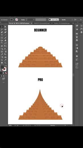 🔥Scale Tool in Illustrator 2026 🤯 Beginner vs Pro #shorts #viral #trending #youtubeshorts