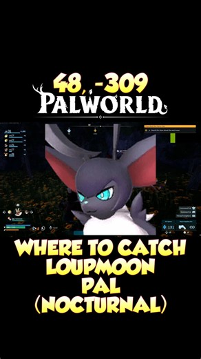 PALWORLD - WHERE TO CATCH LOUPMOON, NOTURNAL PAL #palworld #pocketpair #guide