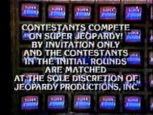 Super Jeopardy Close - September 1990