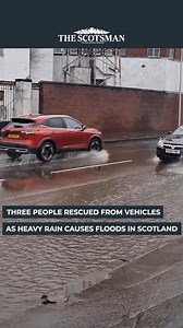 6.9K views · 43 reactions | Three people rescued from vehicles as heavy rain causes floods in Scotland #Rain #Weather #Scotland | The Scotsman | Facebook