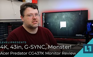 4K 43寸 G-SYNC 怪物级显示器 宏碁Acer Predator CG437K 显示器评测（中英字幕）