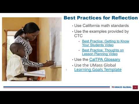 CalTPA Math Cycle Step 3 Reflect