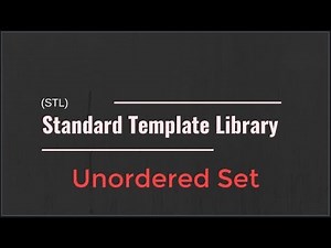 #11 [STL] - Unordered Set & Unordered Multiset