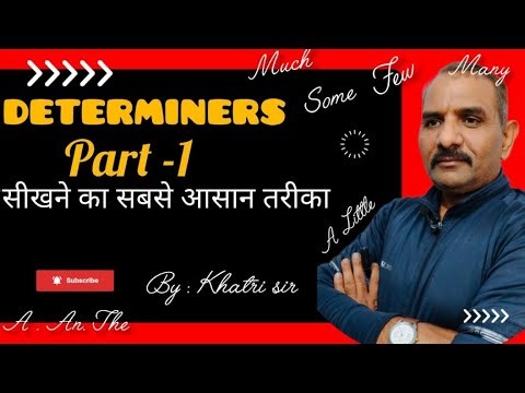 DETERMINERS | Determiners in English | Much/Many/some/Any/Little/Few/Each/Every| Khatri Sir