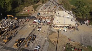 55 Hours Timelapse of Sliding Superstructure Replacement