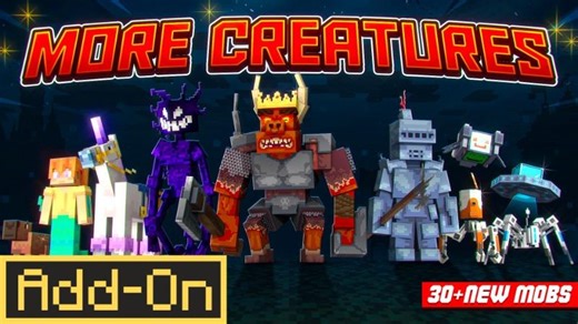 Videos about More Creatures Add-On by Loose Screw | CHUNK - Minecraft Bedrock Marketplace Explorer