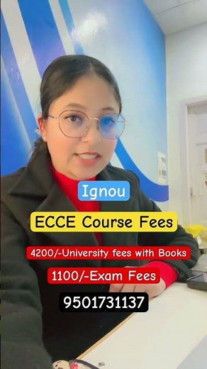 ECCE Course Admission Fees kya Hai#ignou#shortsfeed #eccecourse