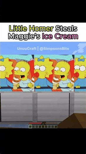 Little Homer Steals Maggie's Ice Cream