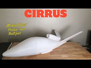 How to model a Cirrus jet like Ramy RC in Fusion 360/CAD Printed it fast and build it, but smaller
