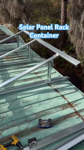 Solar Panel Rack for containers