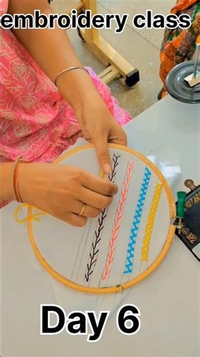 embroidery class day 6 #beginnersstitch #embroidery #class6