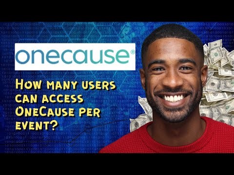 How many users can access OneCause per event?