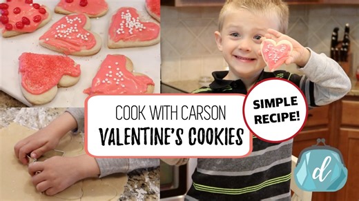 Easy Valentine's cookies with Carson!💕