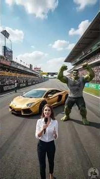 Hulk vs Thanos: Who wins the Golden Car? 🏆 trending #viral #birdtrend