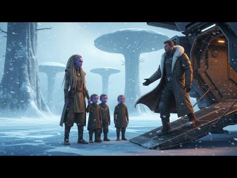 'Come with me…' said the Man — after seeing the Alien Woman and her children alone on the Ice Planet