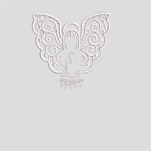 FSL Angel Christmas Embroidery Lace Machine Embroidery Designs PES Instant Download,3size - Etsy