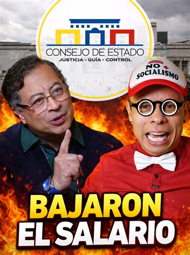 Svarar @juandavidbuitragorussi TUMBARON EL SALARIO MÍNIMO!! El Consejo de estado suspendió el decreto del presidente Gustavo Petro @Gustavo Petro en donde aumentaba el salario mínimo vital el 23%. Lo curioso es que la economía estaba estable y la inflación controlada. Qué bonito que magistrados que se ganan más de 50 millones de pesos al mes, le quiten el derecho de ganar 2 millones a los colombianos de a pie. Yo los amo. #ULTIMAHORA #noticias #elecciones #sarcasmo #indignado