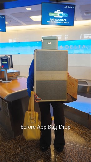 Delta Air Lines | The app that gets you a faster way to drop your bags, so you can get to your holiday adventures sooner. Just scan your app boarding pass at... | Instagram