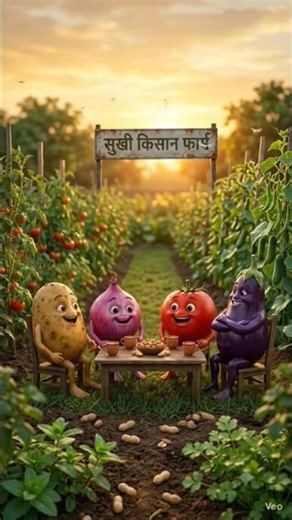 आलू, प्याज़, टमाटर और बैंगन ने बचाया पूरा गाँव! 😱 | Hindi Animation Story