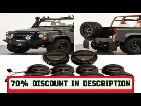 #10PCs/Kit Smoke Lens Complete Led Lamp Upgrade Kit For Land Rover Defender 1990-2016 Front Rear Re