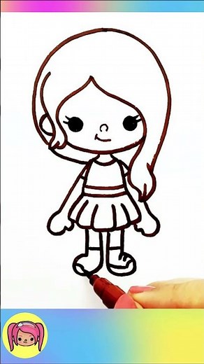 How to Draw Toca Boca #drawing#tocaboca
