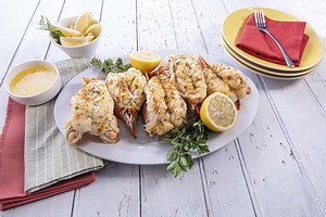 Butter Broiled Florida Spiny Lobster Tails